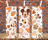 Character Fall & Halloween - Tumbler Wrap - Sublimation Transfers