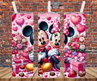 Character Valentine's - Tumbler Wrap - Sublimation Transfers