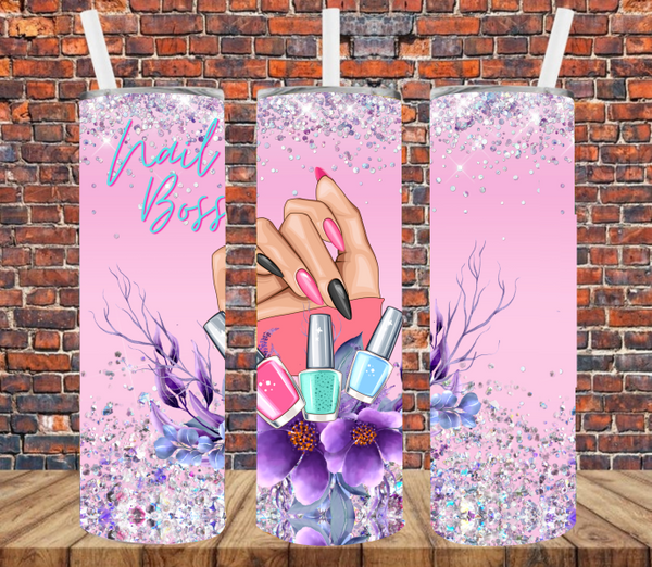 Nail Boss - Tumbler Wrap Sublimation Transfers