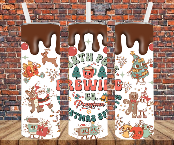 North Pole Brewing Company - Tumbler Wrap - Sublimation Transfers