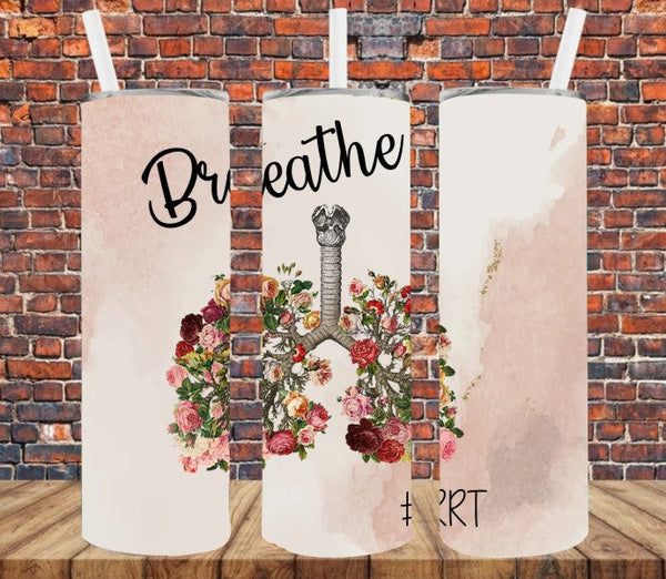 Breathe Respiratory Therapist - Tumbler Wrap Sublimation Transfers