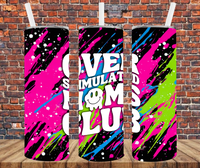 Overstimulated Moms Club - Tumbler Wrap - Sublimation Transfers