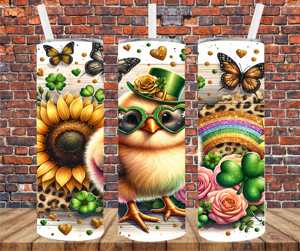 St. Patrick's Chick - Tumbler Wrap - Sublimation Transfers