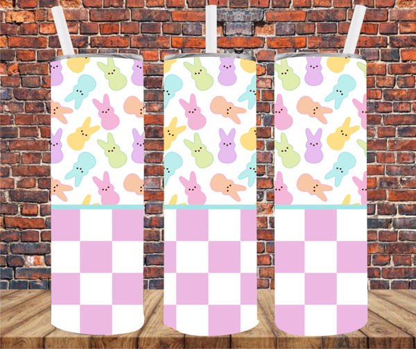 Easter Peeps - Tumbler Wrap - Vinyl Transfers