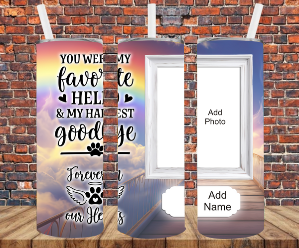 1 image - Add Your Own Text & Photo - Sublimation Tumbler Wrap