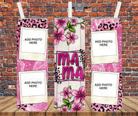 4 Image - Mama  - Add Your Own Photos - Sublimation Tumbler Wrap