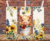 Country Pig - Tumbler Wrap - Sublimation Transfers