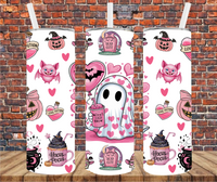 Cute Ghost - Tumbler Wrap - Sublimation Transfers