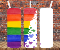 Pride Rainbow - Tumbler Wrap - Sublimation Transfers