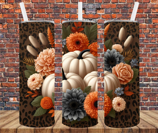 Pumpkin Bouquet - Tumbler Wrap - Vinyl Transfers