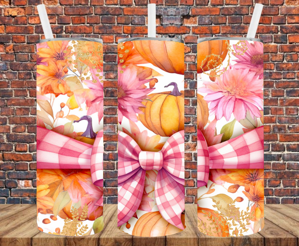 Fall Pumpkins - Tumbler Wrap - Vinyl Transfers