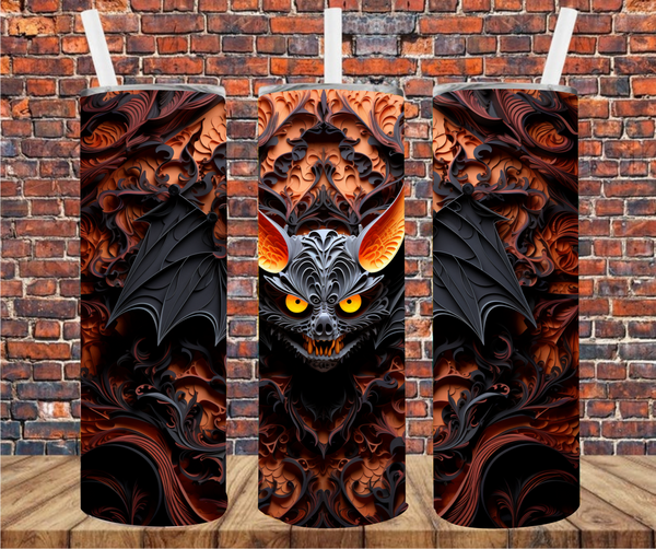 Spooky Bat - Tumbler Wrap - Sublimation Transfers