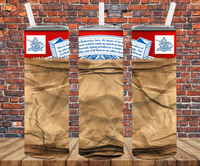 Brown Bag Beer - Tumbler Wrap - Sublimation Transfers