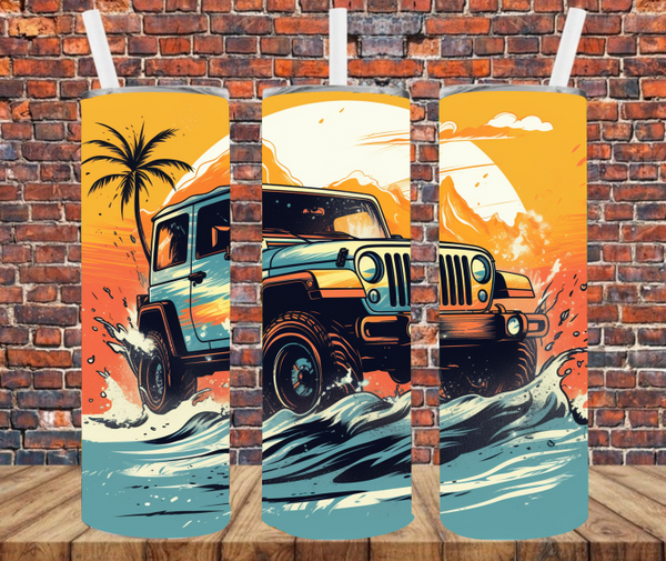 Off Road Vehicle - Tumbler Wrap - Sublimation Transfers