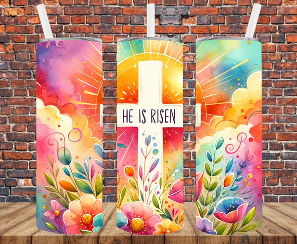 He Is Risen - Tumbler Wrap - Vinyl Transfers