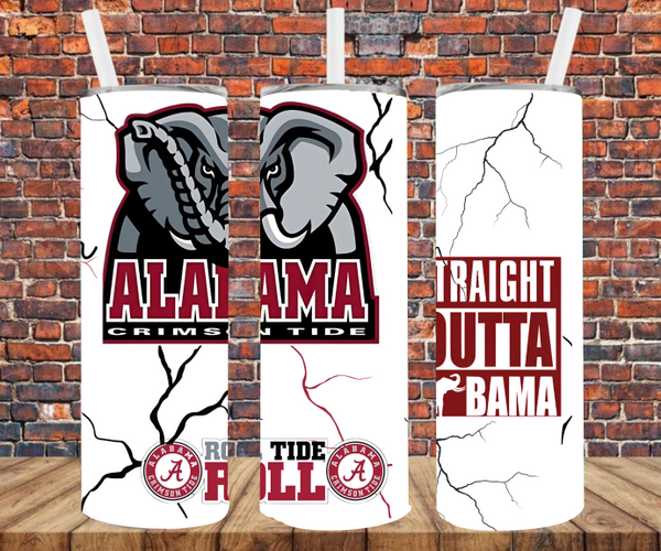 Alabama - Tumbler Wrap - Sublimation Transfers