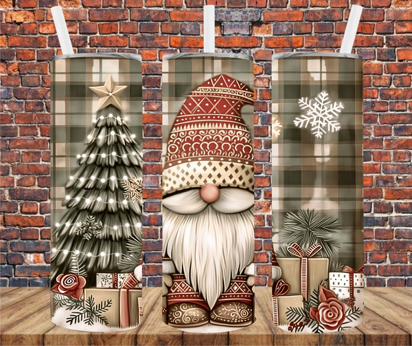 Christmas Gnome - Tumbler Wrap - Sublimation Transfer