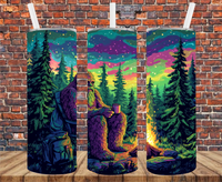 Sasquatch Chillin' - Tumbler Wrap - Vinyl Transfer