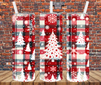 Christmas Trees - Tumbler Wrap - Sublimation Transfers