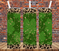 Leopard & Clovers - Tumbler Wrap Vinyl Transfers