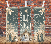 Silent Night - Tumbler Wrap - Sublimation Transfers