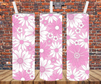 Floral- Tumbler Wrap - Sublimation Transfers