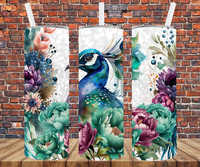 Peacock - Tumbler Wrap - Sublimation Transfers