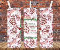 I Wouldn't Do Anything For A Klondike Bar But I would Do Some Sketchy Stuff For A Tree Cake  - Tumbler Wrap - Sublimation Transfers