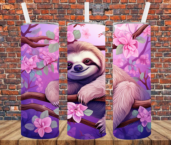 Sloth - Tumbler Wrap - Sublimation Transfers