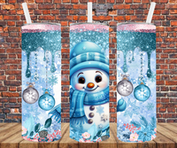 Snowman - Tumbler Wrap - Vinyl Transfers