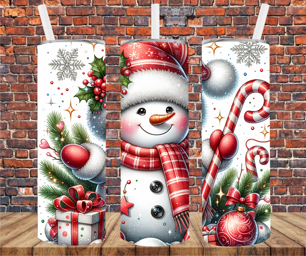 Adorable Snowman - Tumbler Wrap - Sublimation Transfers