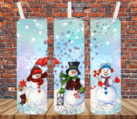 Snowmen - Tumbler Wrap Vinyl Transfers