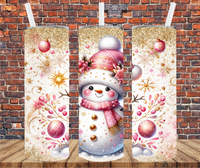 Snowman - Tumbler Wrap - Sublimation Transfers