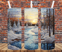 Snowy Winter Day - Tumbler Wrap Sublimation Transfers