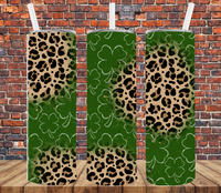 Leopard & Clovers - Tumbler Wrap Vinyl Transfers