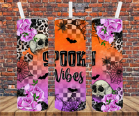 Spooky Vibes - Tumbler Wrap - Sublimation Transfers