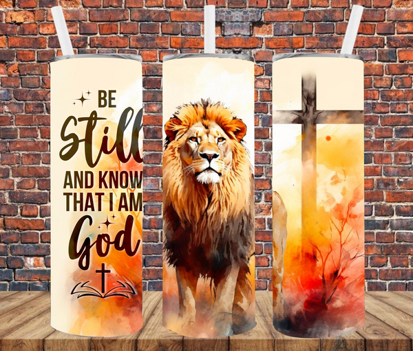 Be Still & Know That I Am God - Tumbler Wrap - Sublimation Transfers