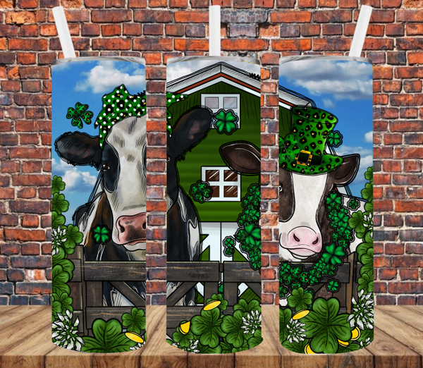 Lucky Cows - Tumbler Wrap Vinyl Transfers