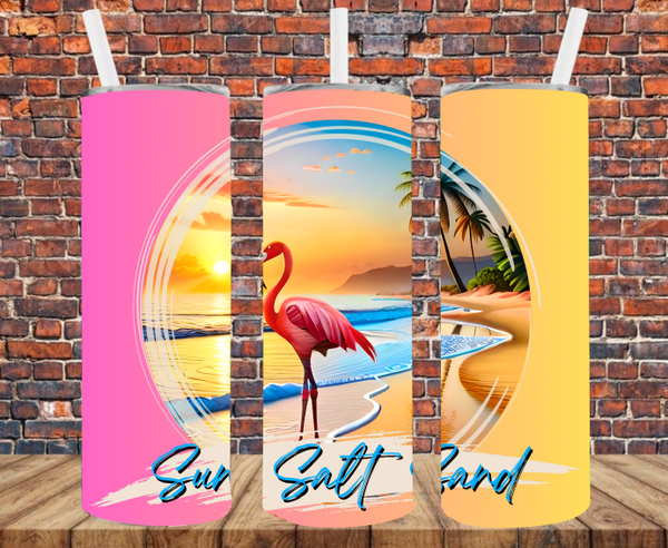 Sun Salt Sand - Tumbler Wrap - Sublimation Transfers