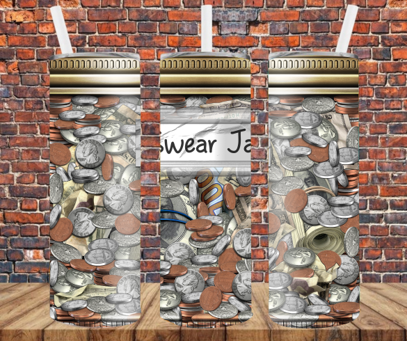 Swear Jar - Tumbler Wrap - Sublimation Transfers