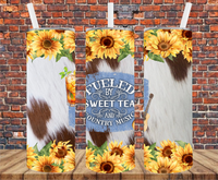 Fueled By Sweet Tea & Country Music - Tumbler Wrap - Sublimation Transfer