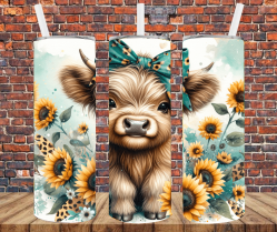 Country Cow  - Tumbler Wrap - Sublimation Transfers