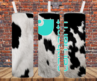 Cowhide Logo - Tumbler Wrap - Sublimation Transfers