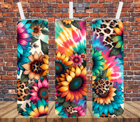 Vibrant Floral - Tumbler Wrap - Sublimation Transfers