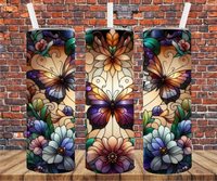 Butterflies - Tumbler Wrap - Sublimation Transfers