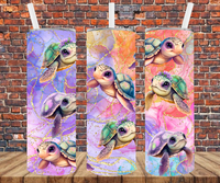 Sea Turtles - Tumbler Wrap - Sublimation Transfers