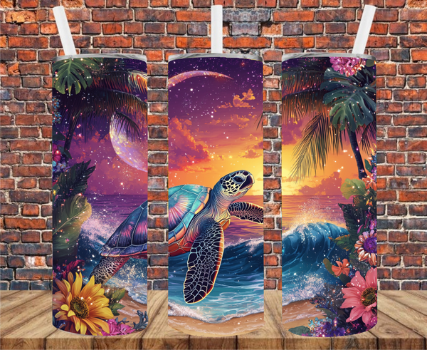 Sea Turtle - Tumbler Wrap - Sublimation Transfers