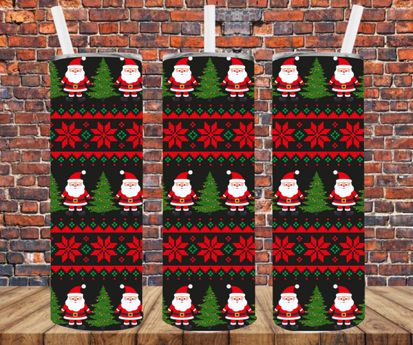 Ugly Christmas Sweater - Tumbler Wrap - Sublimation Transfers