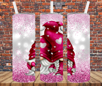 Valentine's Gnomes - Tumbler Wrap - Vinyl Transfers