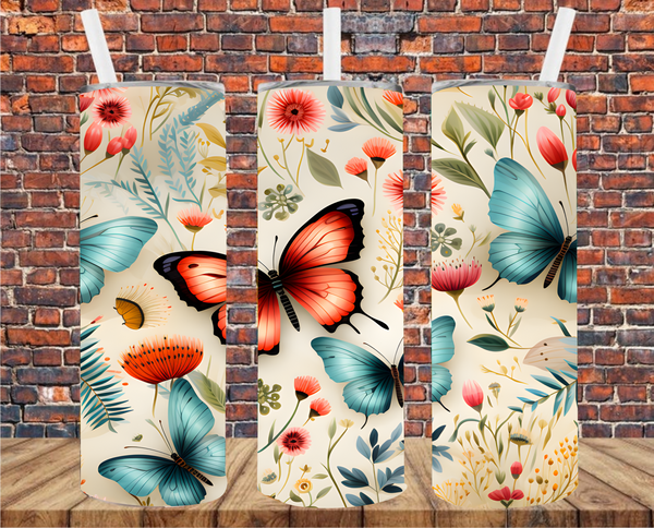 Floral - Tumbler Wrap - Sublimation Transfers